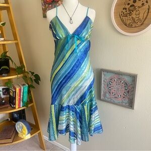 blue midi dress 🐠